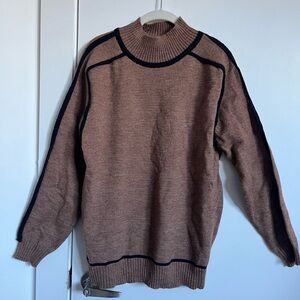 NWOT brown turtleneck sweater